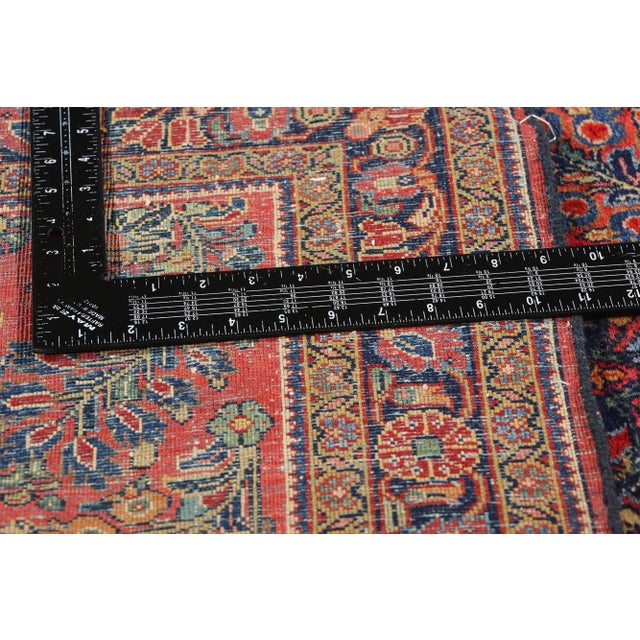 Vintage Persian Sarouk Rug - 03'05 X 04'09 For Sale In Dallas - Image 6 of 9