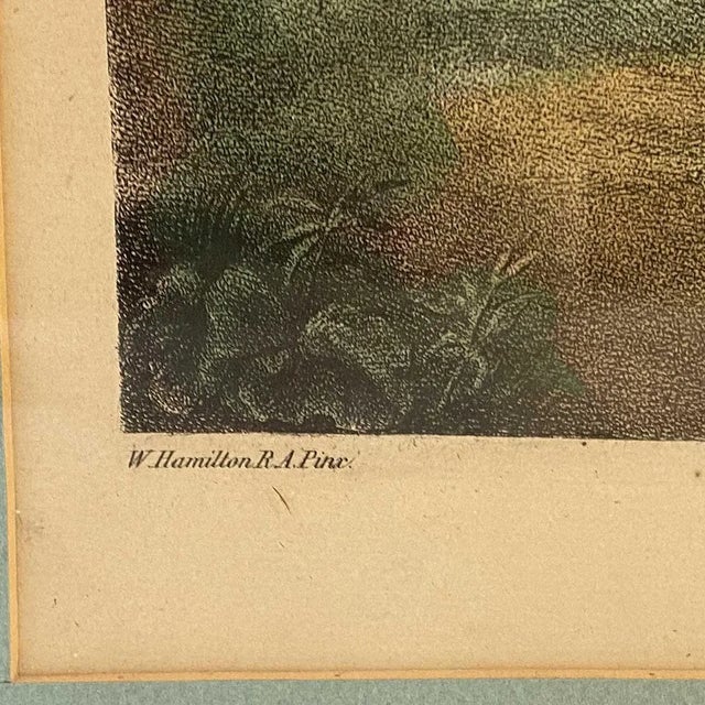 Neoclassical Pair Francesco Bartolozzi Engravings, the Months: April, February After W. O. Hamilton For Sale - Image 3 of 18