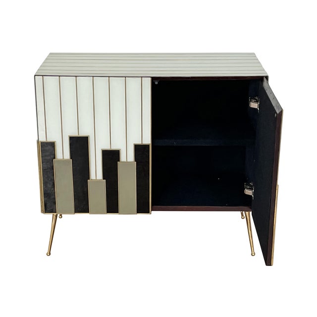 Sideboard with Two Glass Doors, 1980s For Sale - Image 4 of 7