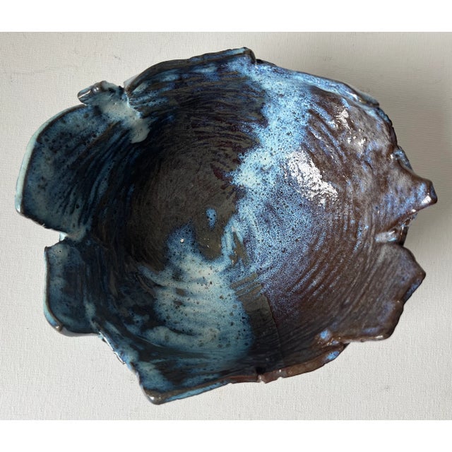 1970s 'Brutalist' Scandinavian Studio Art Pottery Bowl For Sale - Image 5 of 8