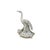 Vintage Off White Porcelain Crane on Dragon Turtle Fengshui Figure For Sale - Image 10 of 11
