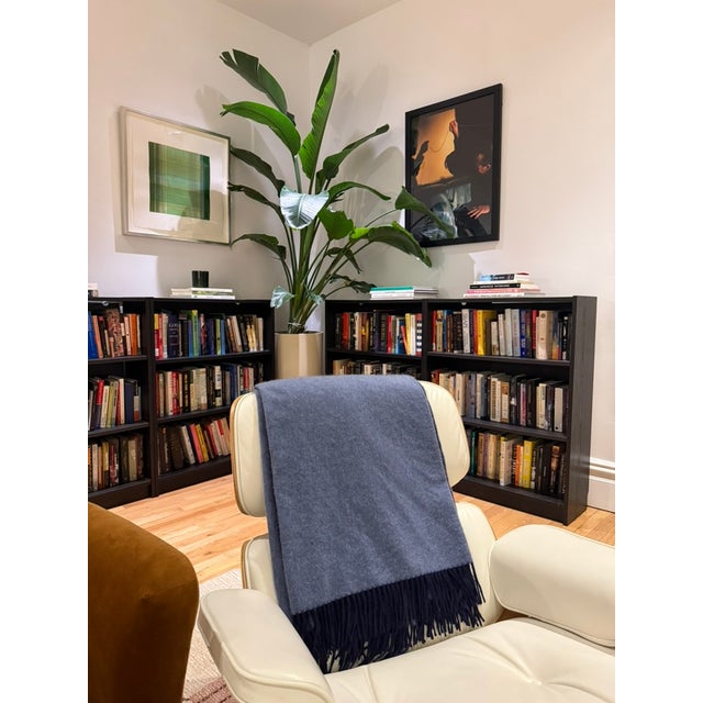 Matouk Matouk $1,750 100% Cashmere Luxe Paley Throw For Sale - Image 4 of 7