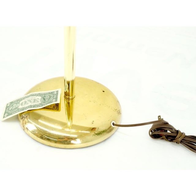 Brass Adjustable Hexagon Cylinder Shades Three Way Brass Floor Lamp Sonneman For Sale - Image 8 of 11