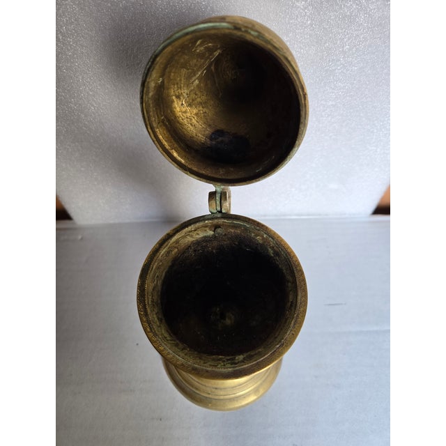 Metal 18th Century Italian Brass Incense Burner For Sale - Image 7 of 12