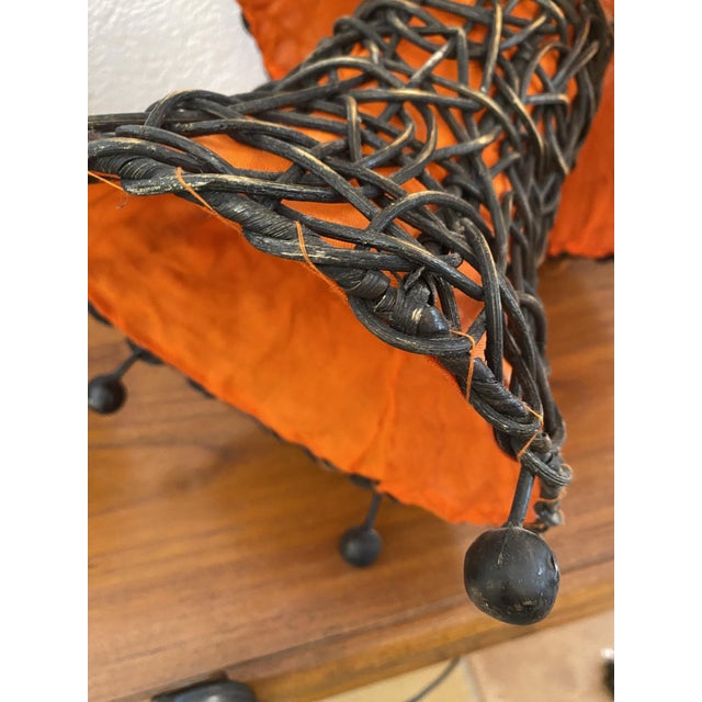 Large Mushroom Lamp in Woven Rattan, 1970 For Sale - Image 13 of 18