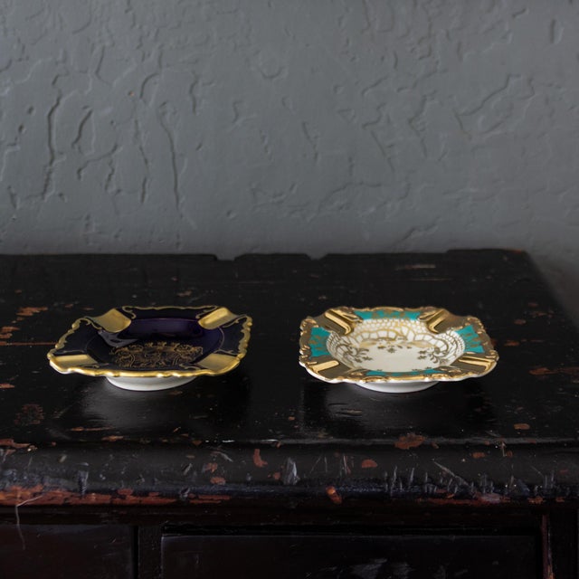 A pair of mismatched but complementary Hers and His Alboth and Kaiser (aka Alka Kunst) 20th-century German Bavarian...
