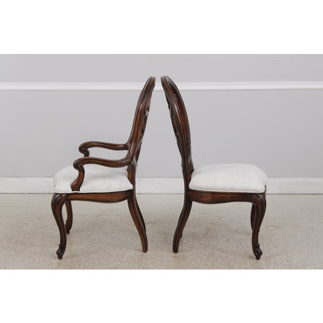 Set of 6 Henredon Pierced Back Dining Room Chairs For Sale In Philadelphia - Image 6 of 18