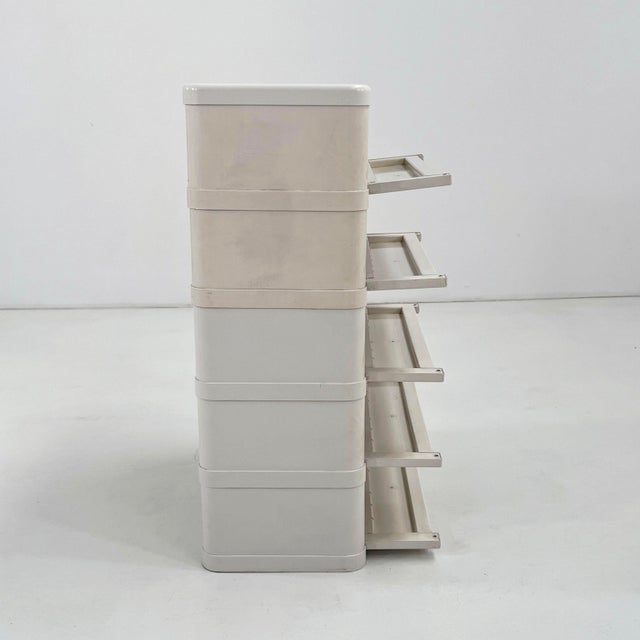 1970s White Model 4964 Chest of Drawers by Olaf Von Bohr for Kartell, 1970s For Sale - Image 5 of 11