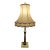1950s Hand-Carved From Pure Italian Marble & Onyx Table Lamp W/ Original Shade For Sale