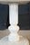 1970s Mid Century Italian Marble Scalloped Pedestal Side Table Sculpture Stand For Sale - Image 5 of 16