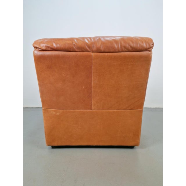 1990s Calf Leather Lounge Chair from Natuzzi, Italy, 1990s For Sale - Image 5 of 15