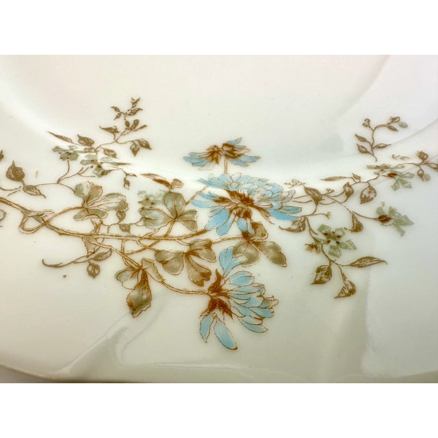 Limoges, France 1940s Vintage Jean Pouyat Limoges Dinner Plates- Set of 5 For Sale - Image 4 of 12