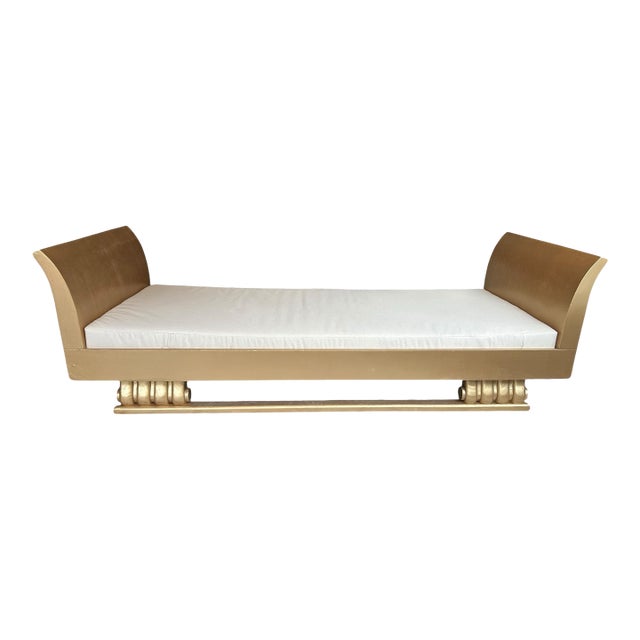 1950s Gold Egyptian Daybed For Sale