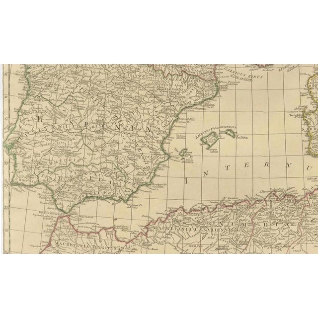 Early 19th Century Antique Roman Empire Map, 1818 For Sale - Image 5 of 10