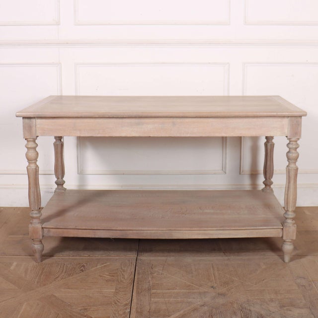 French Bleached Drapers Table For Sale - Image 12 of 13