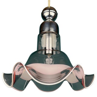 1970s Mid-Century Murano Glass Pendant Lamp by Vistosi Italy 1970s For Sale