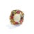 Metal Bochic “Orient” Opal, Ruby & Sapphire Ring, Set 18K Yellow Gold & Silver For Sale - Image 7 of 12