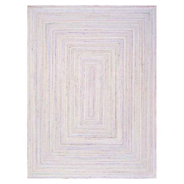 Blue Faro Indoor/Outdoor Blue Area Rug, 8' 0'' X 10' 0'' For Sale - Image 8 of 8