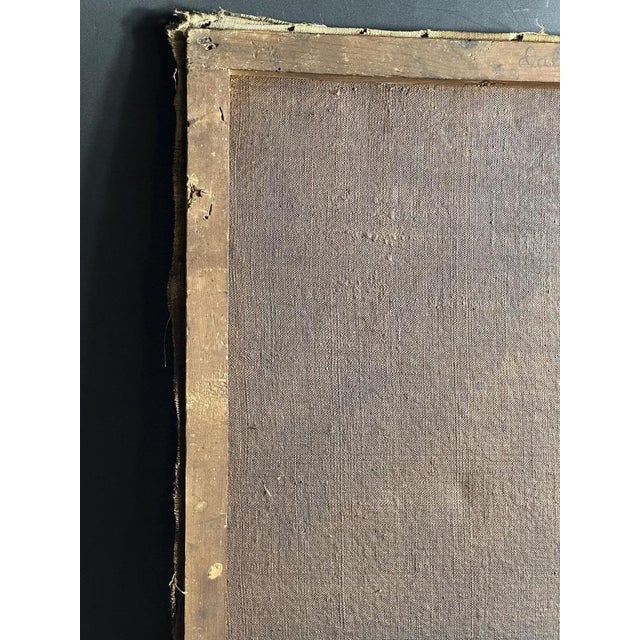 Spanish Baroque Artist, Pietà with Mater Dolorosa and Angel, 1700s, Oil on Canvas For Sale - Image 9 of 11