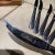 Wood Vintage Gimbel Brothers Sheffield Steak Knives Mid-Century Modern Set of 6 For Sale - Image 7 of 9