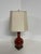 Vintage Oxblood Red Ceramic Table Lamp For Sale - Image 4 of 13