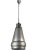Nickel finish metal hand hammered pendant light. Great for any industrial, modern, or rustic interior. Each slightly...