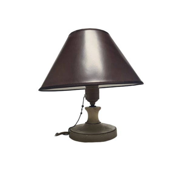 Art Deco Alabaster Bedside Lamp, Belgium, 1950s For Sale - Image 10 of 11