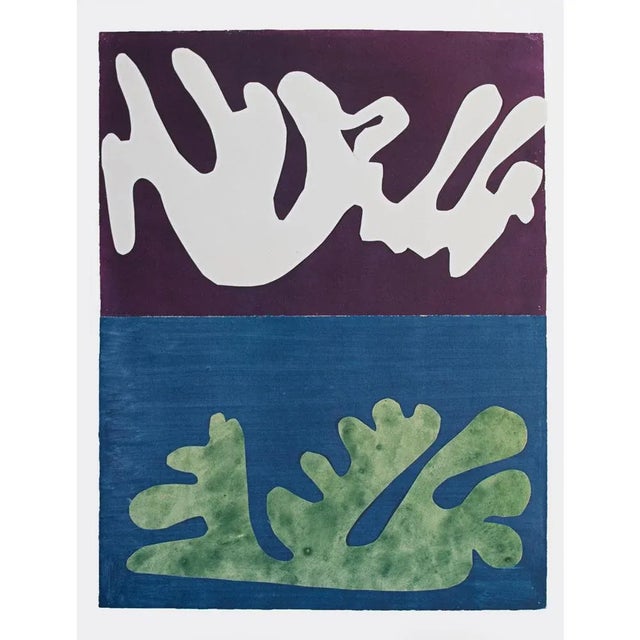 Abstract After Henri Matisse "Composition Violet and Blue" First Edition Poster For Sale - Image 3 of 8