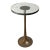 Mid-Century Style Bronze Thick Glass Side Table For Sale