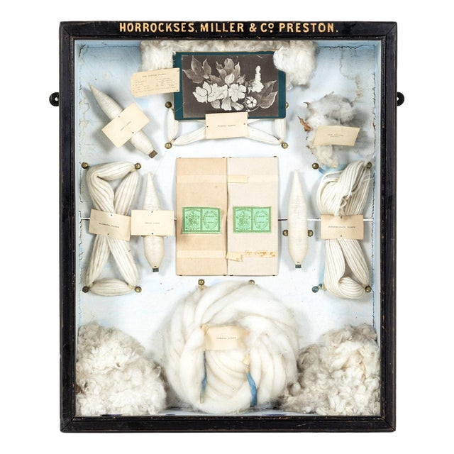 Antique Wool Sampler Display Case, 1800s For Sale