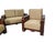 Brown Vintage Custom Mahogany Sofa Set, 1980s For Sale - Image 8 of 13