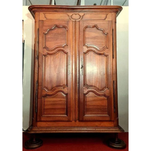 Louis XIII Wardrobe in Walnut For Sale - Image 6 of 6