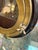 Italian Italian Brass and Wood Round Picture Frame, Italy, 1970s For Sale - Image 3 of 8