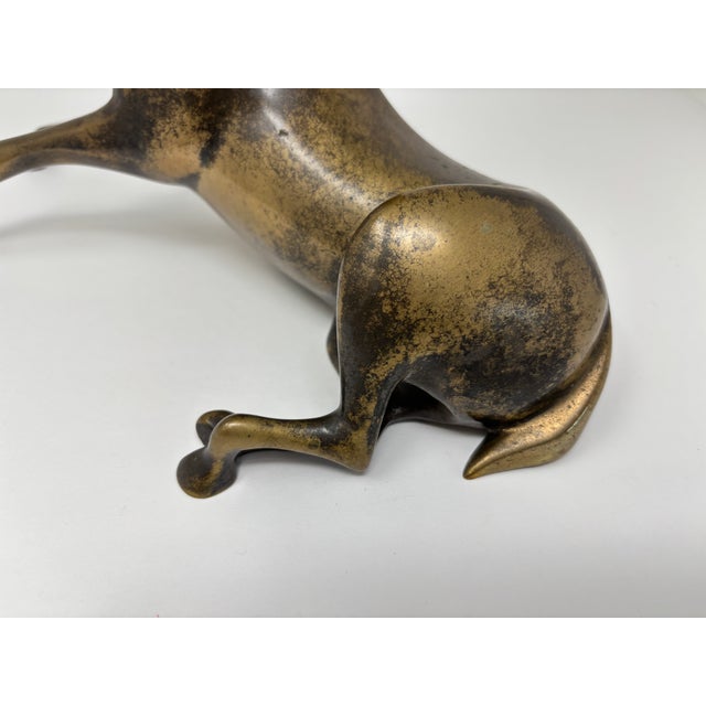 1990s Loet Vanderveen Bronze Reclining Horse Sculpture Signed Numbered Limited Edition For Sale - Image 5 of 12