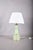 Ceramic Vintage Mint Green Porcelain Table Lamp, 1950s For Sale - Image 7 of 9