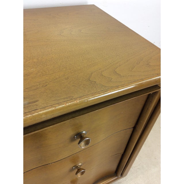 Mid Century Modern Lowboy Dresser With Brass Hardware For Sale In Philadelphia - Image 6 of 12