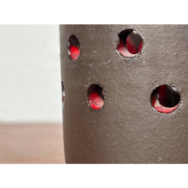Mid-Century Modern Danish Studio Pottery Candleholder from Lehmann Pottery, 1960s For Sale - Image 4 of 18