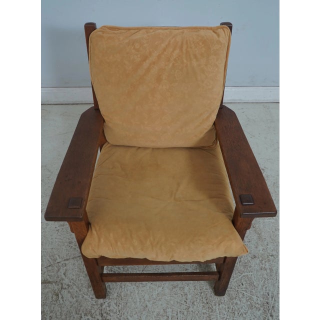 Age: C.1900-1910 Details: High Quality Construction Arts & Crafts Oak Quarter Sawn Oak Mortise & Tenon Construction...