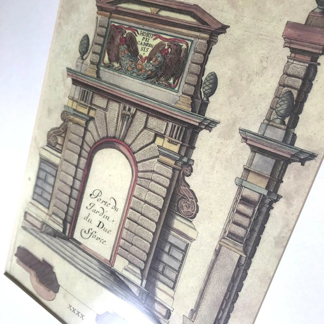 Early 21st Century French Renaissance Architecture Print For Sale - Image 5 of 7