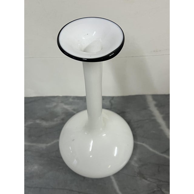 Vintage Opaque Glass Vase, 1970s, in Flawless conditions. Designed 1970 to 1979