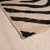 Abstract Schumacher Zebre 3' x 10' Hand-Knotted Rug in Ivory/ Black For Sale - Image 3 of 4
