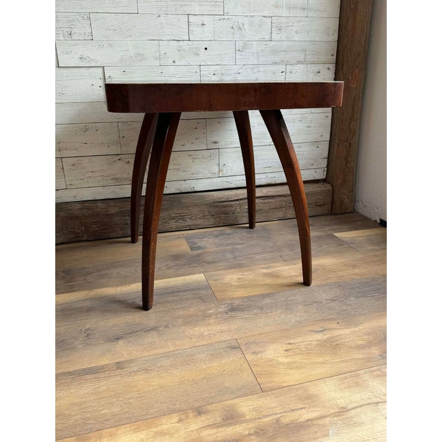 Vintage Spider Leg Table by J. Halabala, 1930s For Sale - Image 3 of 3
