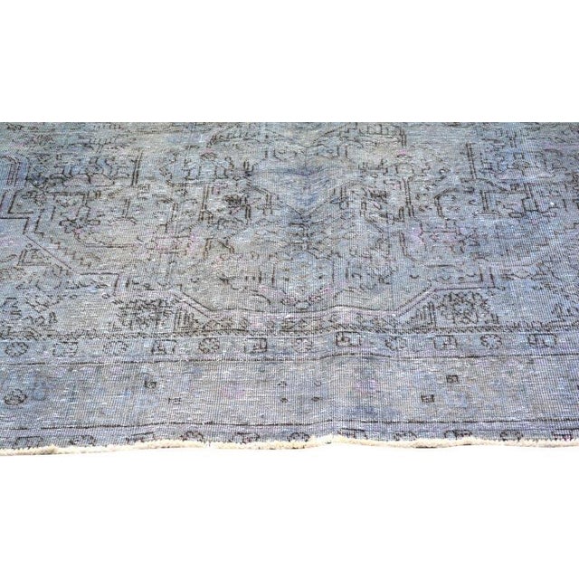 1960s Vintage Turkish Hand Knotted Rug,6'3"X9'1" For Sale - Image 4 of 6