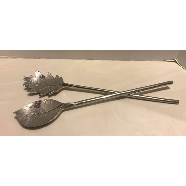 Mariposa Leaf Salad Servers 1990’s For Sale - Image 4 of 6