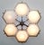 Italian 21st Century Beehive Bronze Matte White Murano Flush Mount by Fabio LTD For Sale - Image 3 of 4