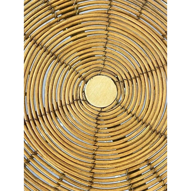 Wood Vintage Rush and Iron Table, 1970s For Sale - Image 7 of 11