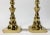 Antique English Brass Beehive Candlestick Holder Pair For Sale - Image 4 of 4