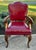 Vtg. Carved Wood English Regency Style Library Chair For Sale - Image 9 of 12