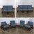 Mid-20th Century Tropical or Coastal Style Rattan 3 Piece Sofa and Lounge Chair by Calif Asia, a Set For Sale - Image 6 of 18