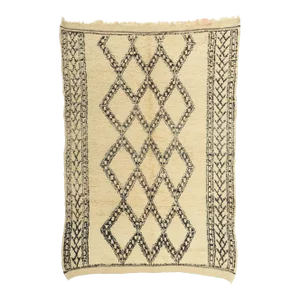 Late 20th Century Vintage Moroccan Beni Ourain Rug, 05'11 X 08'00
